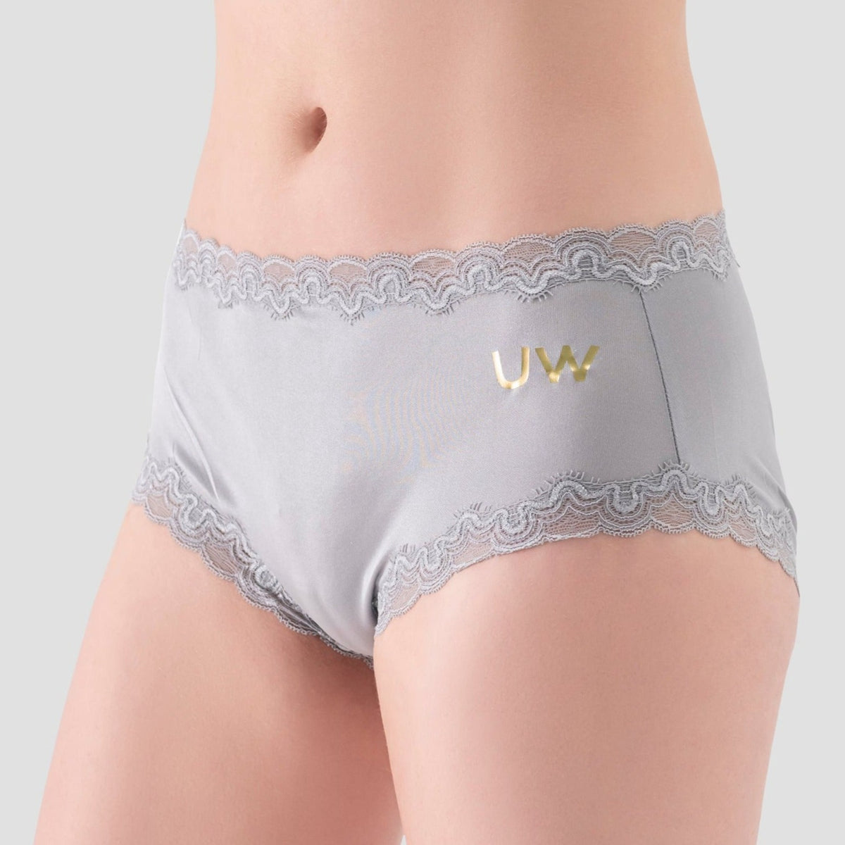 Uwila Warrior Soft Silks With Contrast Lace Panties - Winter White With Sky  Blue - ShopStyle