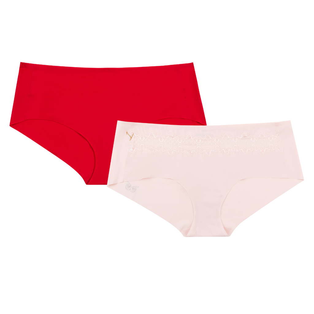 Uwila Warrior Red and Pink Seamless Briefs Bundle