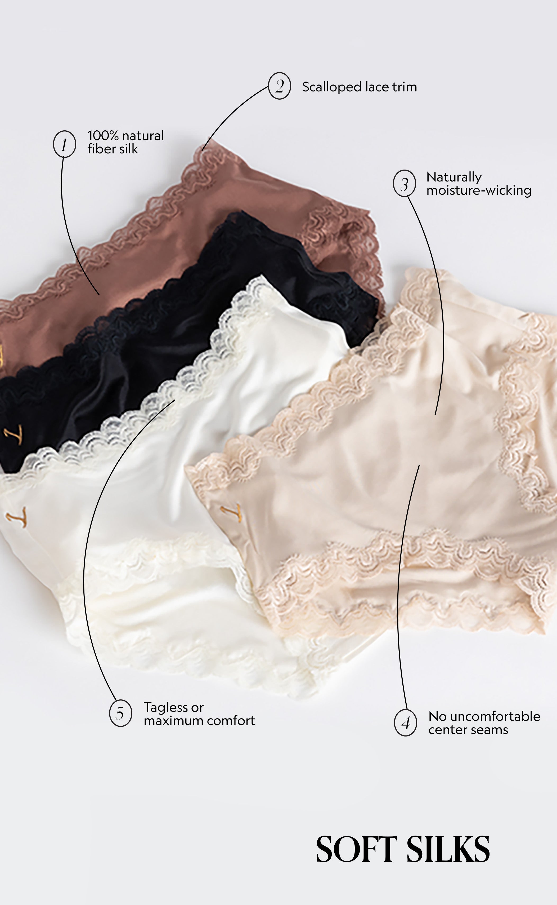 Comfortable winter silks underwear In Various Designs 