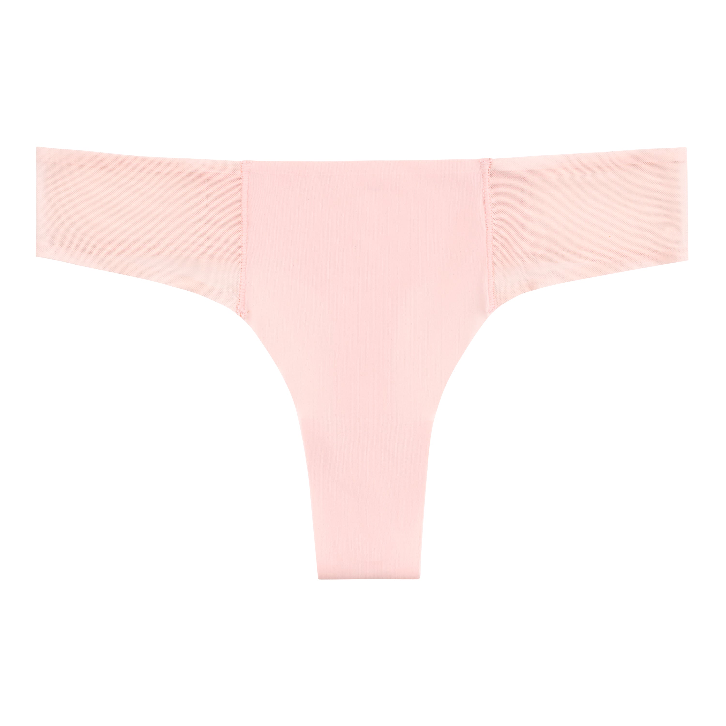 Victoria's Secret Pink LOT of 5 No-Show Thong Seamless Panties Large BLACK